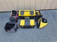 Plastic and Soft Sided Tool Boxes and Contents