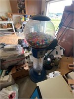 Large Gumball Machine 25¢ All Plastic 56" Tall