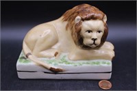 Antique Porcelain Lion Figurine