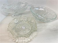 3 Pcs. Glass-Like Unique Bowls