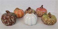 Ceramic Pumpkins x6