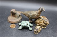 Quintet of Vintage Animal Figurines