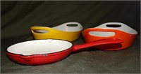 2 Copco Enamel Cast  Oval Casserole Dishes & More
