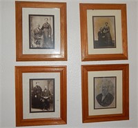 Antique Photographs Set of 4 8x10 Framed