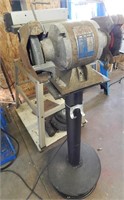 Columbia Grinder & Wire Brush mounted on stand
