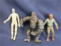 Lot of 3 Universal Monster Figures Wolfman, Mummy