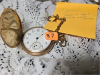 vintage Waltham 17 jewel pocket watch