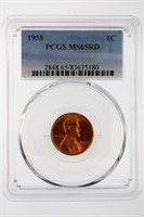 1958 Cent PCGS MS-65 Red