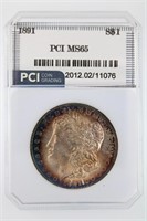 1891 Morgan PCI MS-65  KEY IN GEM $2500 GUIDE #