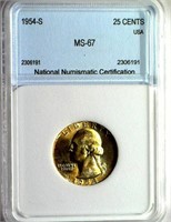 1954-S Quarter NNC MS-67