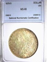 1878-S Morgan NNC MS-66