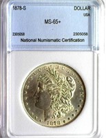 1878-S Morgan NNC MS-65+