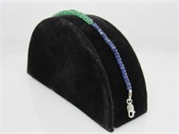 23 ct Emerald & Blue Sapphire Bracelet