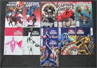 (11) Marvel Assorted Captain America Comic Books