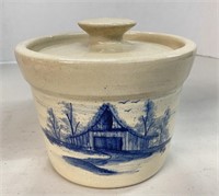 1994 Paul Storie Pottery Stoneware Cheese Crock