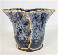 Vintage Black Glazed Vase