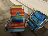 2 folding Tommy Bahama lawn chairs