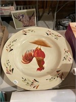 rooster large platter/plate/wall decor