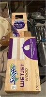 swiffer wet jet with wet jet pads and cleaner for