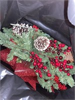 Christmas ribbons and garland