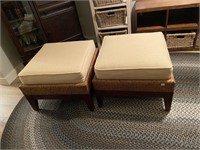 pair of square stand for end of bed or seats
