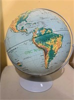 Nystrom sculptural relief world globe - large 16