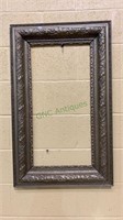Antique gold painted wood frame missing one