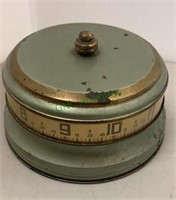 Vintage round flat table clock - the numbers are