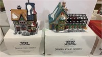 2 Department 56 North Pole series Heritage