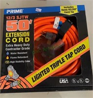 Prime 50 foot extension cord, extra heavy duty