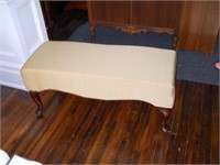 Long Fabric Bench