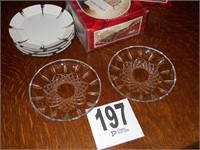 (12) Crystal Dessert Plates