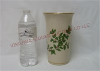 Lenox Holiday Holly Vase ~ 7.5" tall ~ Made in USA
