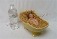 Vintage Baby Jesus in Manger