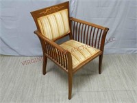 Empire Style Arm Chair w Mother of Pearl Inlay