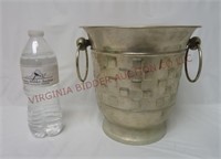 Vintage Silverplate Ice Bucket w Side Handles