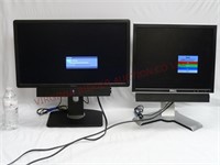 Dell  22" & 17" Monitors w Power & Speaker Cables