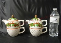 Harry & David Individual Tea Pots ~ Set of 2