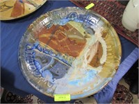 Huge Mangum Pottery Platter