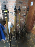 Four Tall Candle Holders
