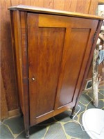 Small One Door Cabinet and Contents