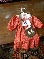 Vintage Doll Dress with Purse