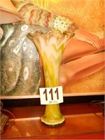 Green Blown Glass Vase