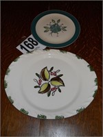 (2) Blue Ridge Pottery Platters