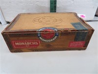 Antique R&S Monorgram Quality Cigars Wood Box