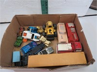 Flat of Vintage Toy Cars Die Cast & Plastic