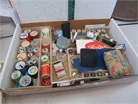 Flat of Vintage Sewing Things (thread & more)