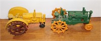 2 Cast Iron Tractors - 1 John Deere
