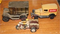3 Vintage Delivery Trucks - See Description