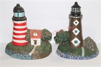 2 Cast Iron Lighthouse Door Stoppers